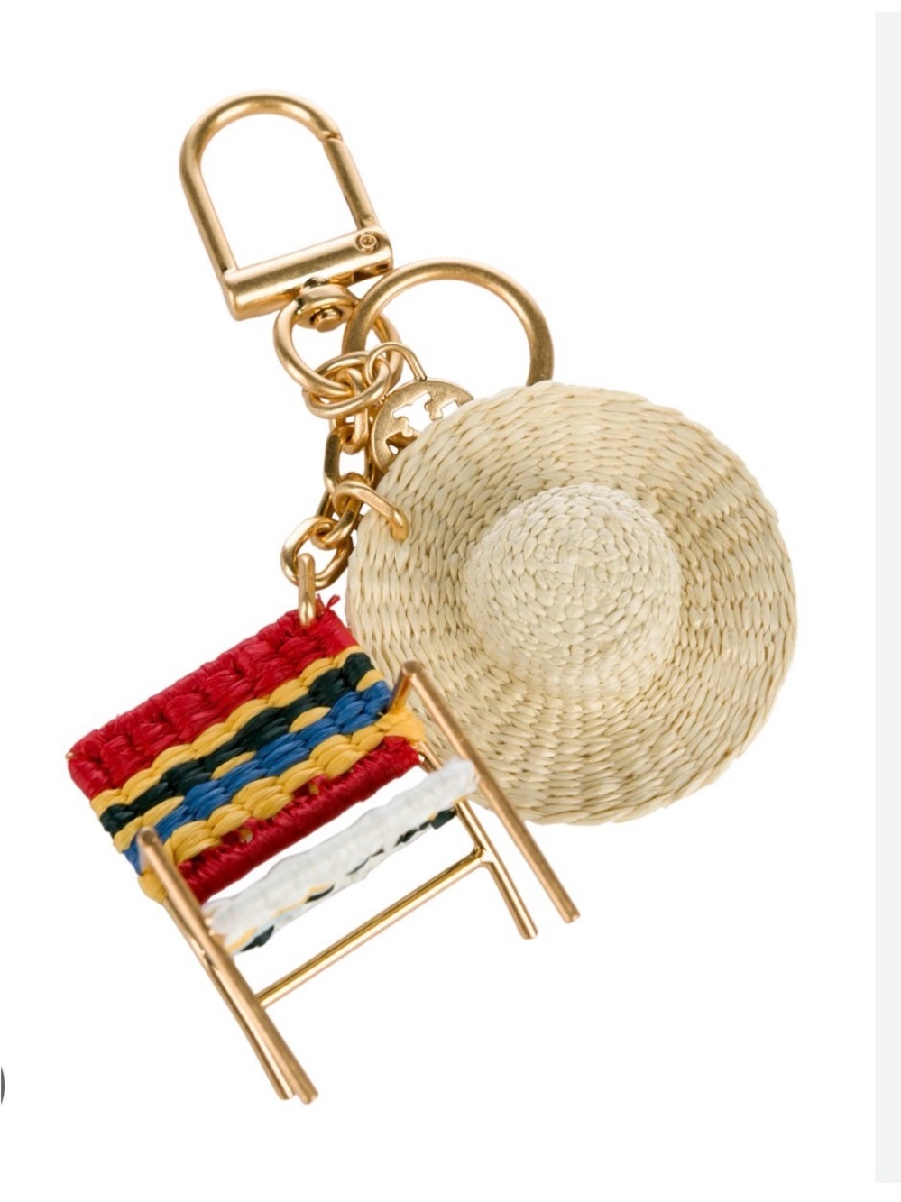 Tory Burch Beach Chair & Hat key charm